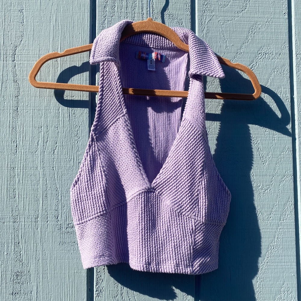 Urban outfitters lilac halter with collar